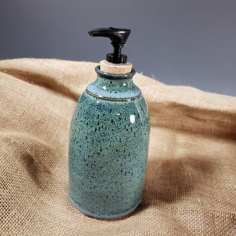 Black Plastic Lotion Soap Dispenser Pump Has Cork Stopper For Easy Press-In Fit - detail
