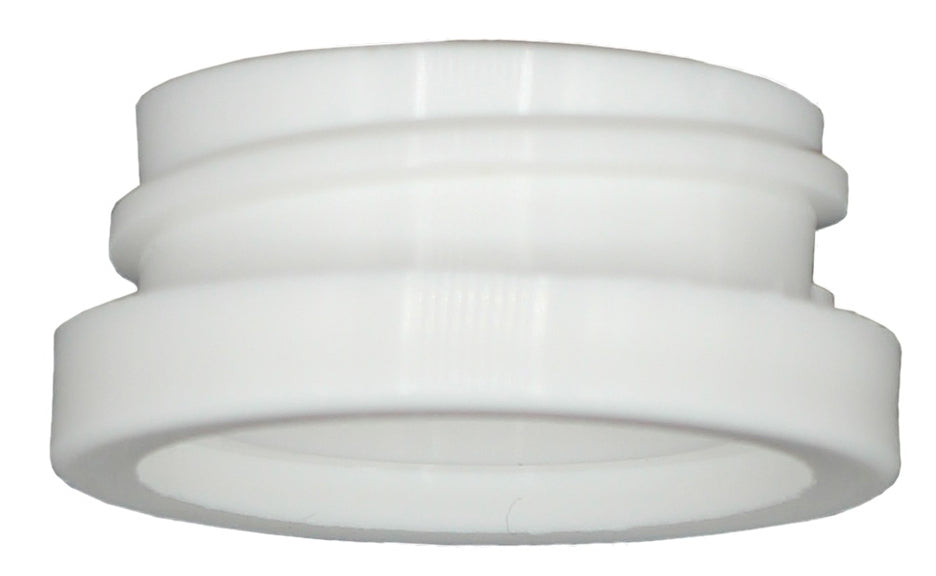 White Plastic Lotion Soap Dispenser Pumps with Glue On Screw Collars, - detail