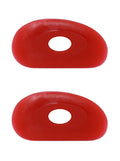 Soft Silicone Pottery Rib (Shape 0) - Ceramic Clay Sculpting Tool, Smooths & Removes Finger Marks | 2 Pack