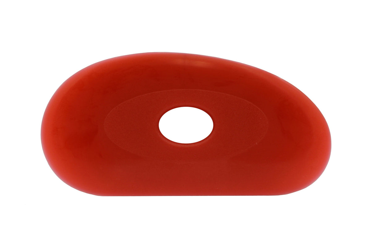 Soft Silicone Pottery Rib (Shape 1) - Ceramic Clay Sculpting Tool, Smooths & - side view