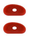 Soft Silicone Pottery Rib (Shape 1) - Ceramic Clay Sculpting Tool, Smooths & Removes Finger Marks | 2 Pack