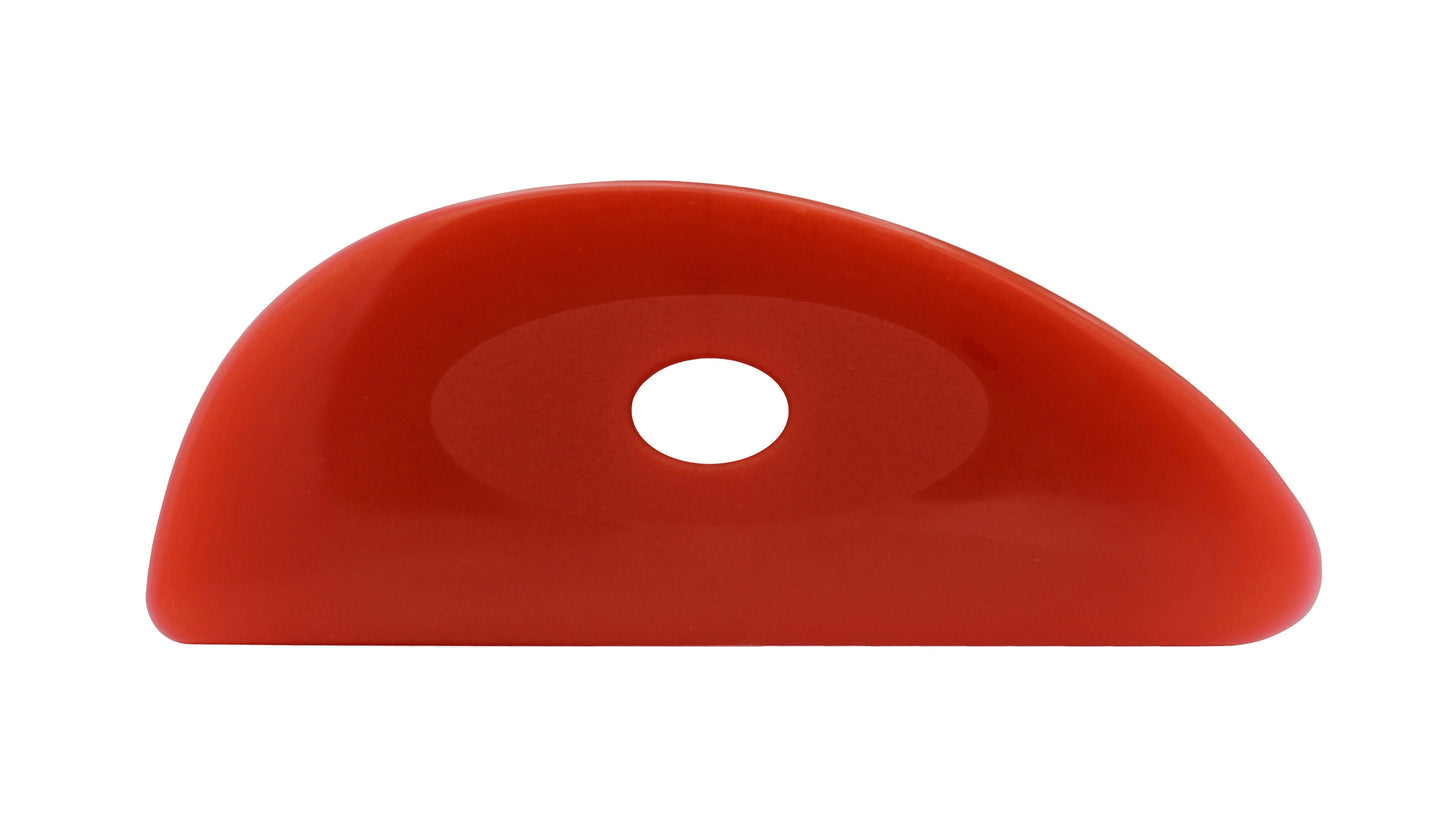 Soft Silicone Pottery Rib (Shape 3) - Ceramic Clay Sculpting Tool, Smooths & - side view