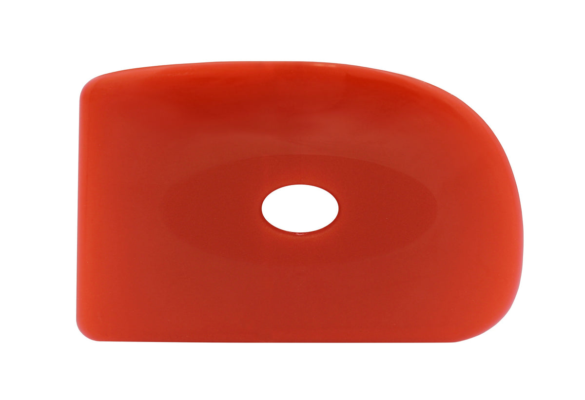 Soft Silicone Pottery Rib (Shape 5) - Ceramic Clay Sculpting Tool, Smooths & - side view