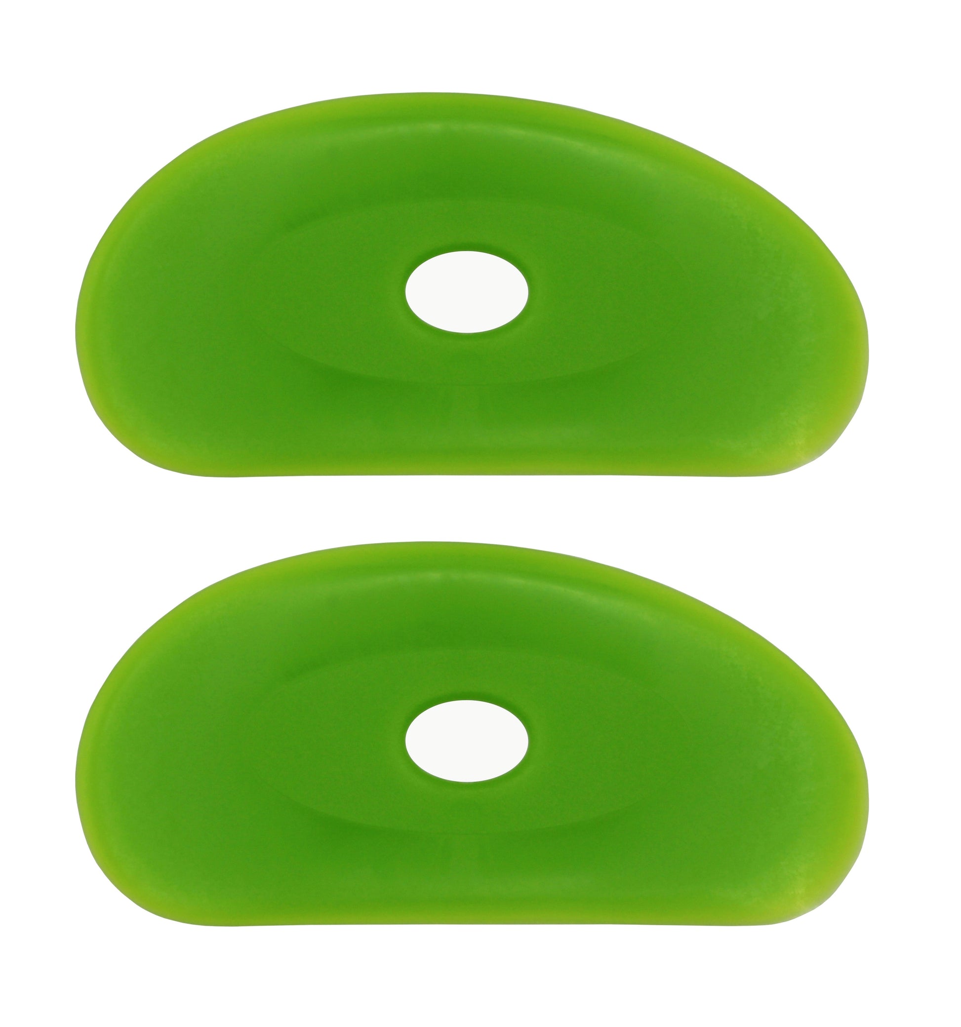 2 Pack of Medium Firm Silicone Pottery Rib - ceramic, for craft