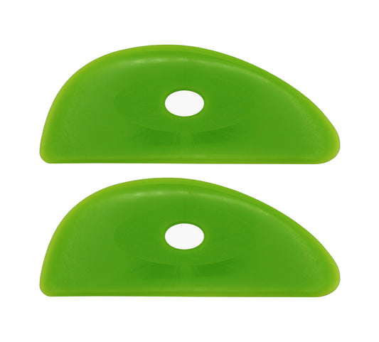 2 Pack of Medium Firm Silicone Pottery Rib - ceramic, for craft
