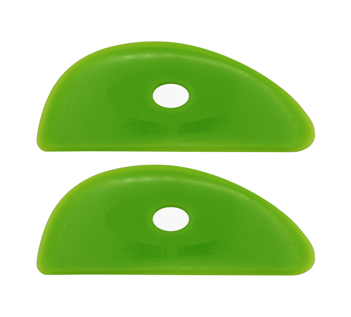 2 Pack of Medium Firm Silicone Pottery Rib - ceramic, for craft