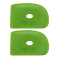 2 Pack of Medium Firm Silicone Pottery Rib | Ceramic Sculpting Tool for Smooth Finishing and Removing Finger Marks - Essential Tool for Potters (Shape 5