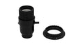 Black Phenolic Push Thru Socket with Uno Ring, 1/8 IP Thread Cap