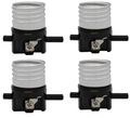 Creative Hobbies E26 Replacement Lamp Socket Interiors - 4 Pack