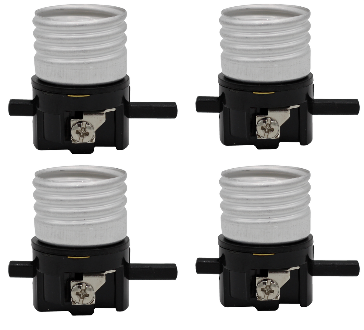 Creative Hobbies E26 Replacement Lamp Socket Interiors - 4 Pack