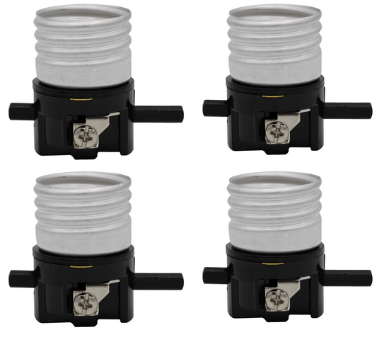 Creative Hobbies E26 Replacement Lamp Socket Interiors - 4 Pack