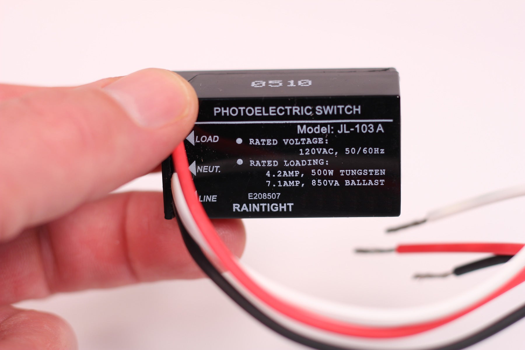 Outdoor Hard-Wired Post Eye Light Control Electric Resistor Photocell Light - close-up