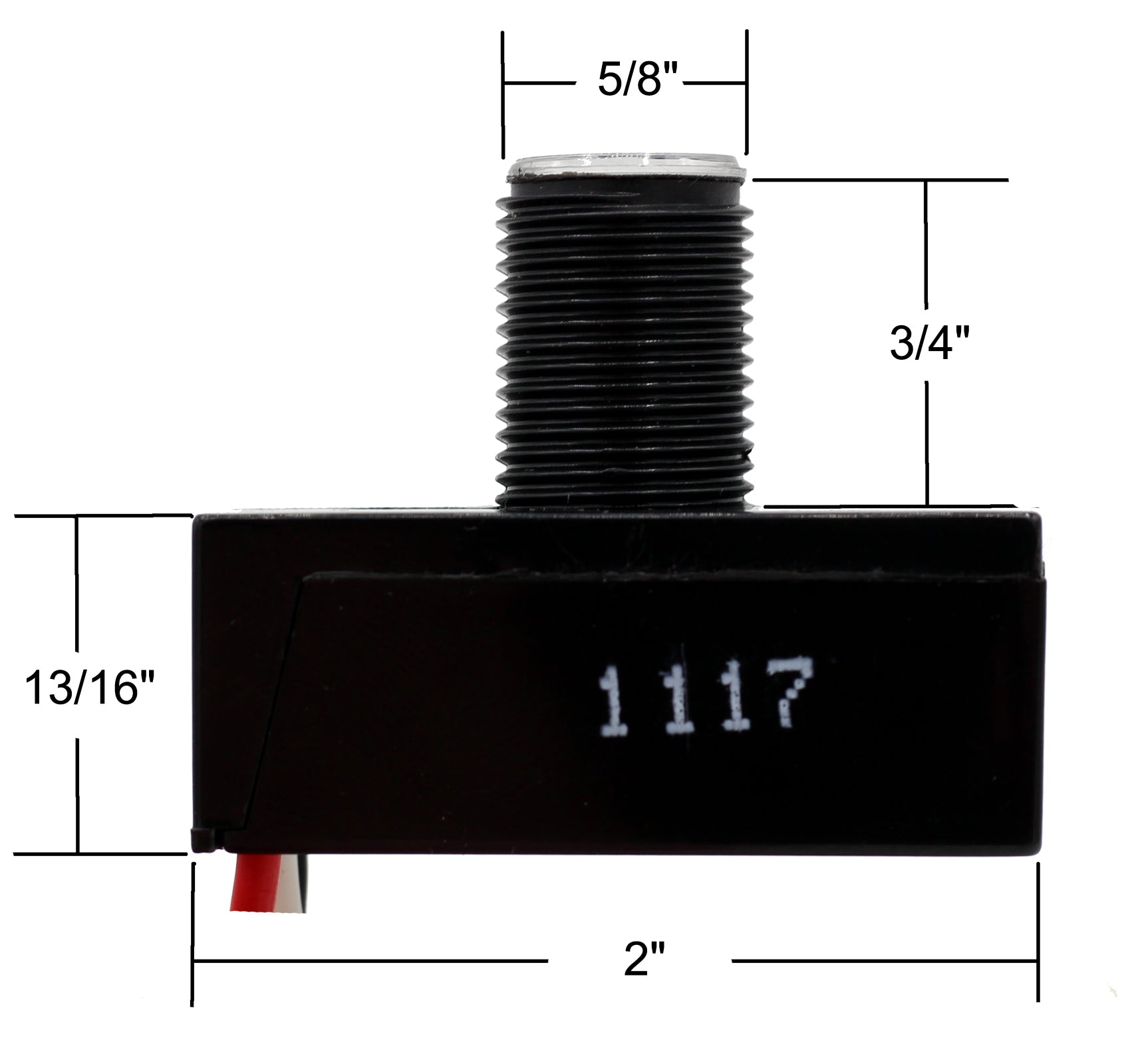 Outdoor Hard-Wired Post Eye Light Control Electric Resistor Photocell Light - side view
