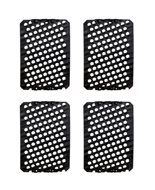 Pack of 4 Replacement Blades for SMTS Shaver Tool - 1.65" x 2.5" Rasp-Cut Blades - wood