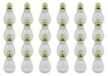 Wholesale Case of 288 Pieces - Clear Plastic Fillable Light Bulbs for Candy, Weddings or Crafts, 4 Inch Tall