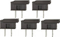 Creative Hobbies® SPLUG, Easy Snap On End Plug, For SPT-1 Wire, Residential Grade, Polarized, Non-Grounding, 8 Amp, 125 Volt, Brown, Pack of 5 Plugs
