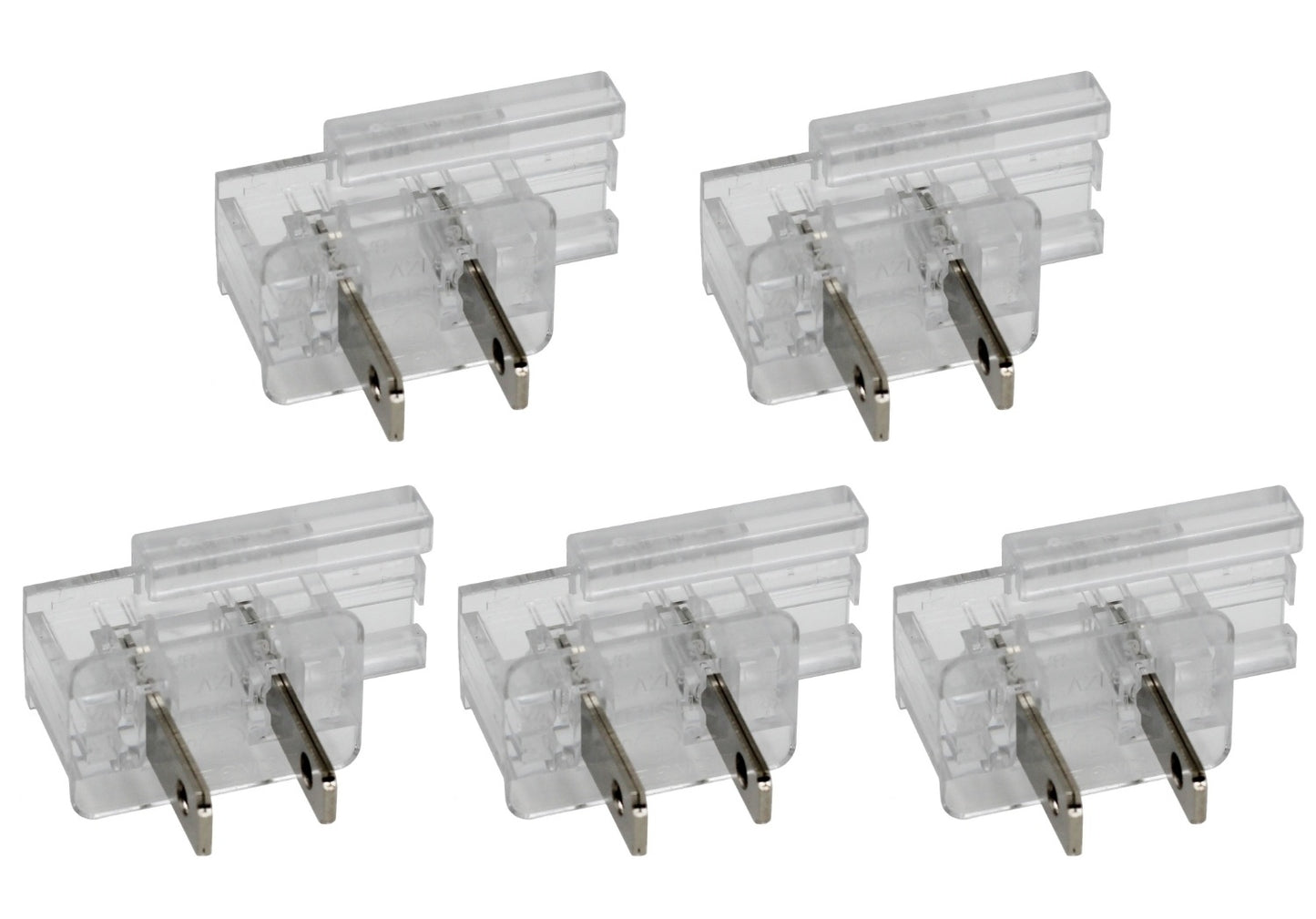 Clear Easy Snap On End Plug, for SPT-1 Wire, Residential Grade, Polarized,
