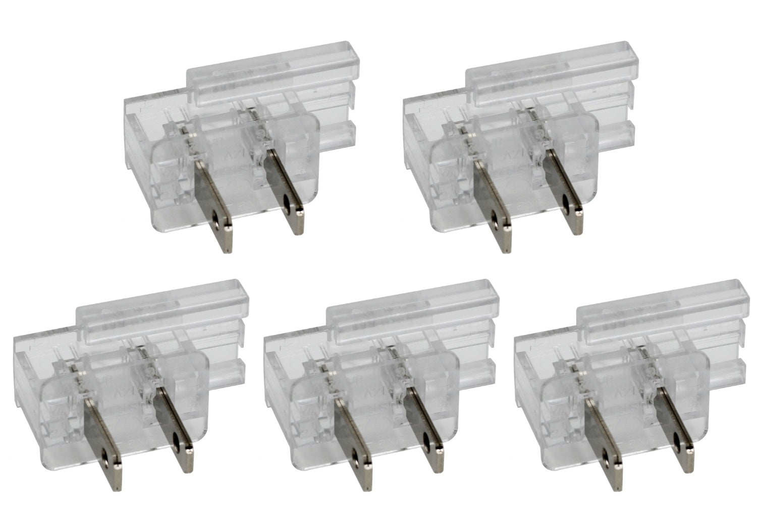 Clear Easy Snap On End Plug, for SPT-1 Wire, Residential Grade, Polarized,