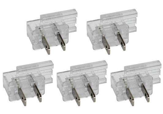 Clear Easy Snap On End Plug, for SPT-1 Wire, Residential Grade, Polarized,