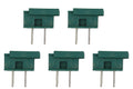 Creative Hobbies® SPLUGGR, Easy Snap On End Plug, For SPT-1 Wire, Residential Grade, Polarized, Non-Grounding, 8 Amp, 125 Volt, Green, Pack of 5 Plugs