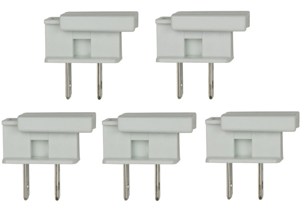END PLUG FOR ELECTRIC LAMP & APPLIANCE 2 WIRE CORDS EASY TO USE -  PACK OF 10