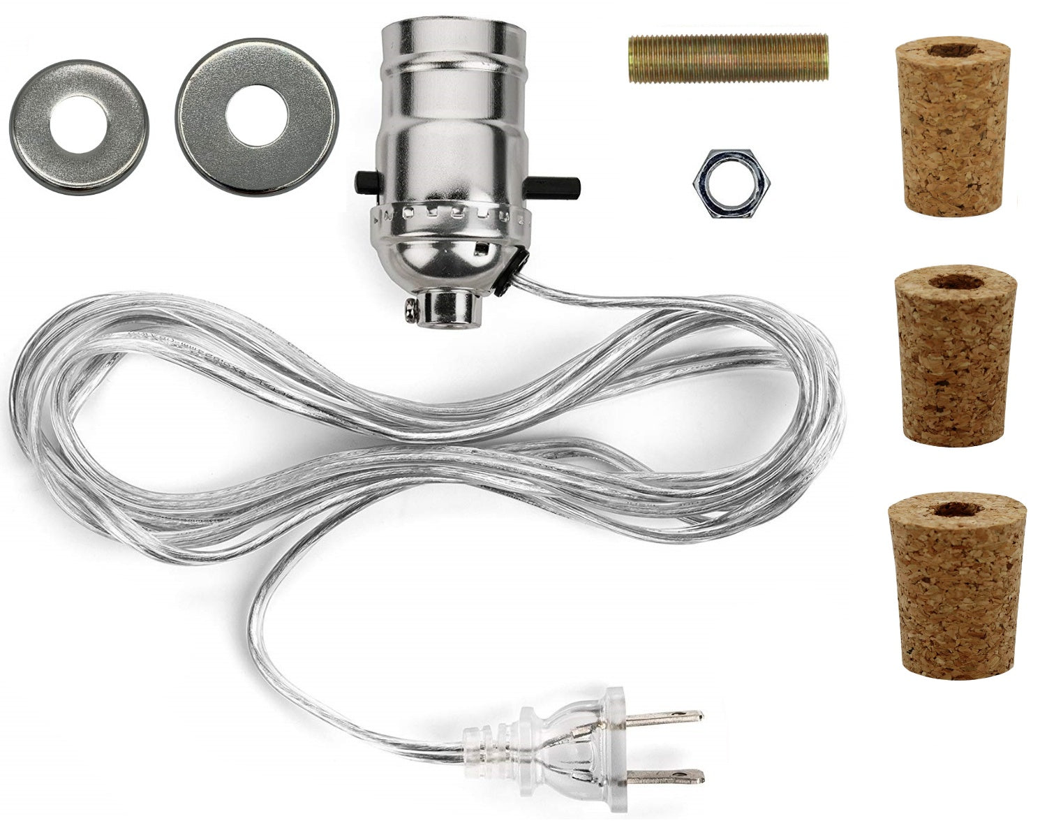 Pre-Wired Bottle Lamp Kit, Easily Convert Any Bottle Into A Lamp, DIY No