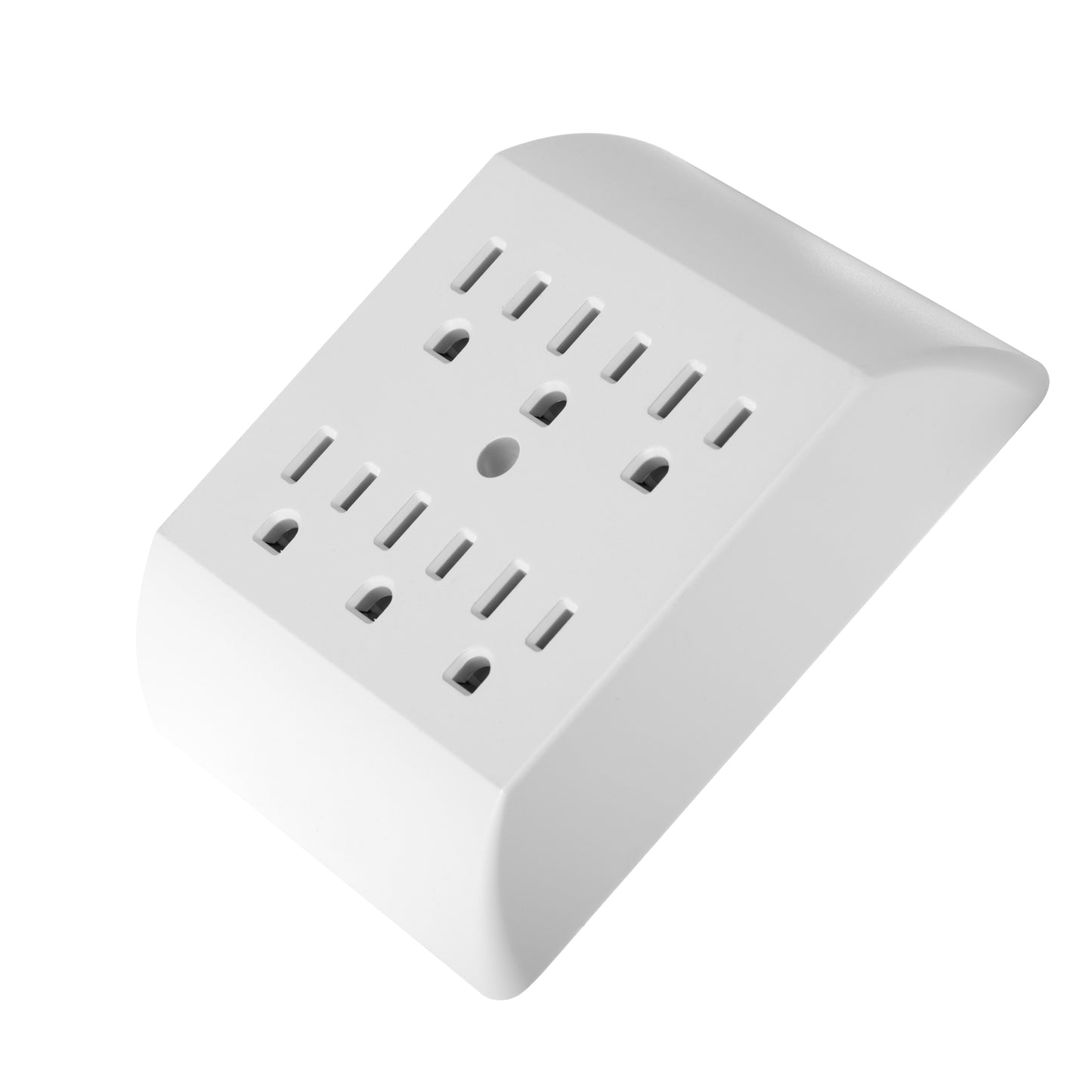 6 Outlet Wall Tap Extender Turns 2 Grounded Outlets into 6 - Easy Install - side view
