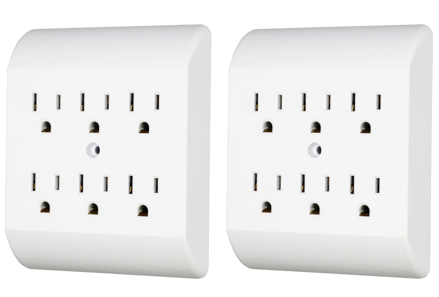 6 Outlet Wall Tap Extender Turns 2 Grounded Outlets into 6 - Easy Install
