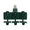3 Outlet Wall Plug Adapter with Covers for Indoor Outdoor Use – Durable Grounded Power Triple Tap