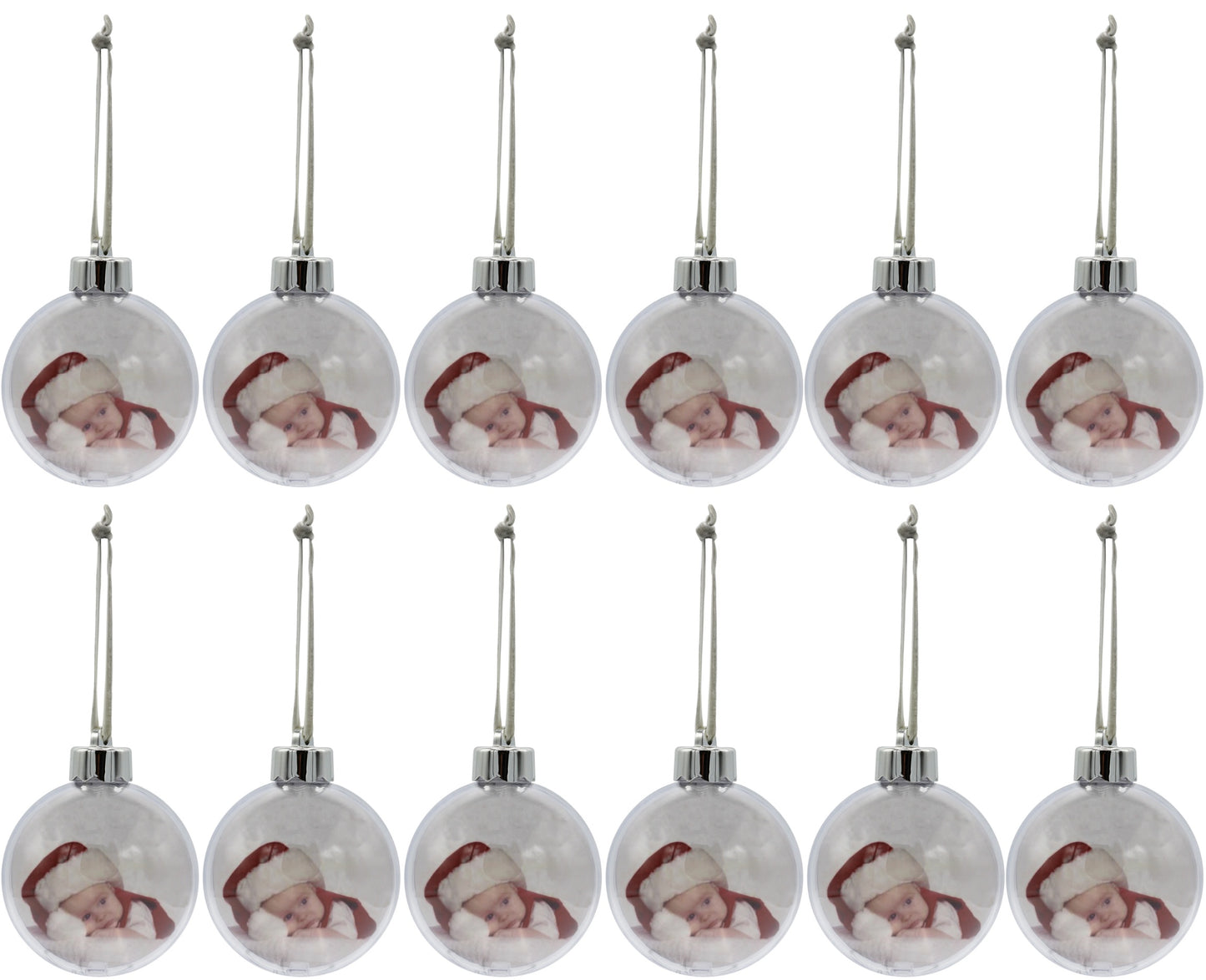 Creative Hobbies Clear Acrylic Photo Ornament Ball, 80mm (3.15 Inch), with - plastic, for craft