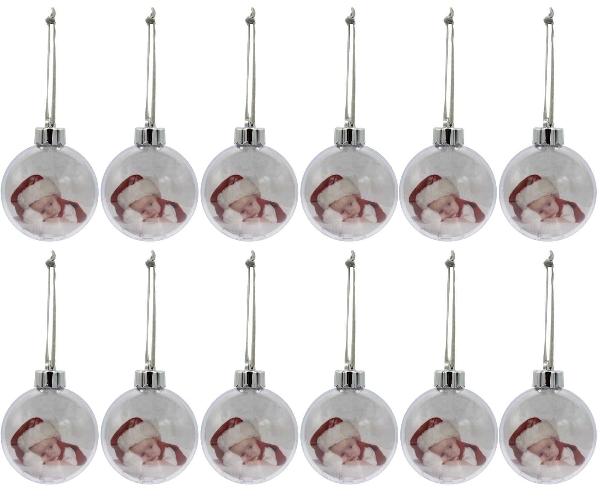 Creative Hobbies Clear Acrylic Photo Ornament Ball, 80mm (3.15 Inch), with - plastic, for craft