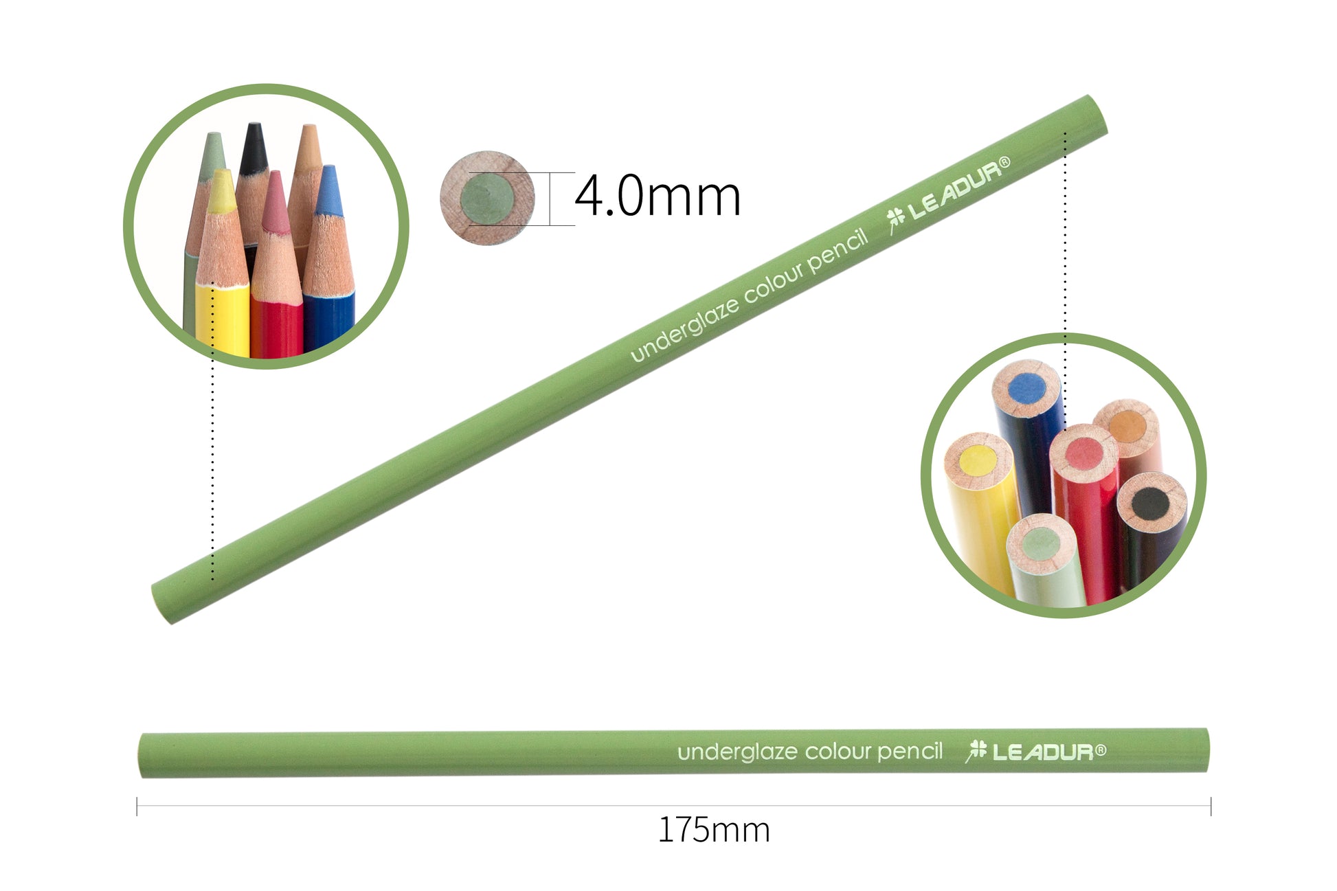 Black Underglaze Pencil for Ceramic Pottery Bisque or Greenware, Detail Drawing - detail