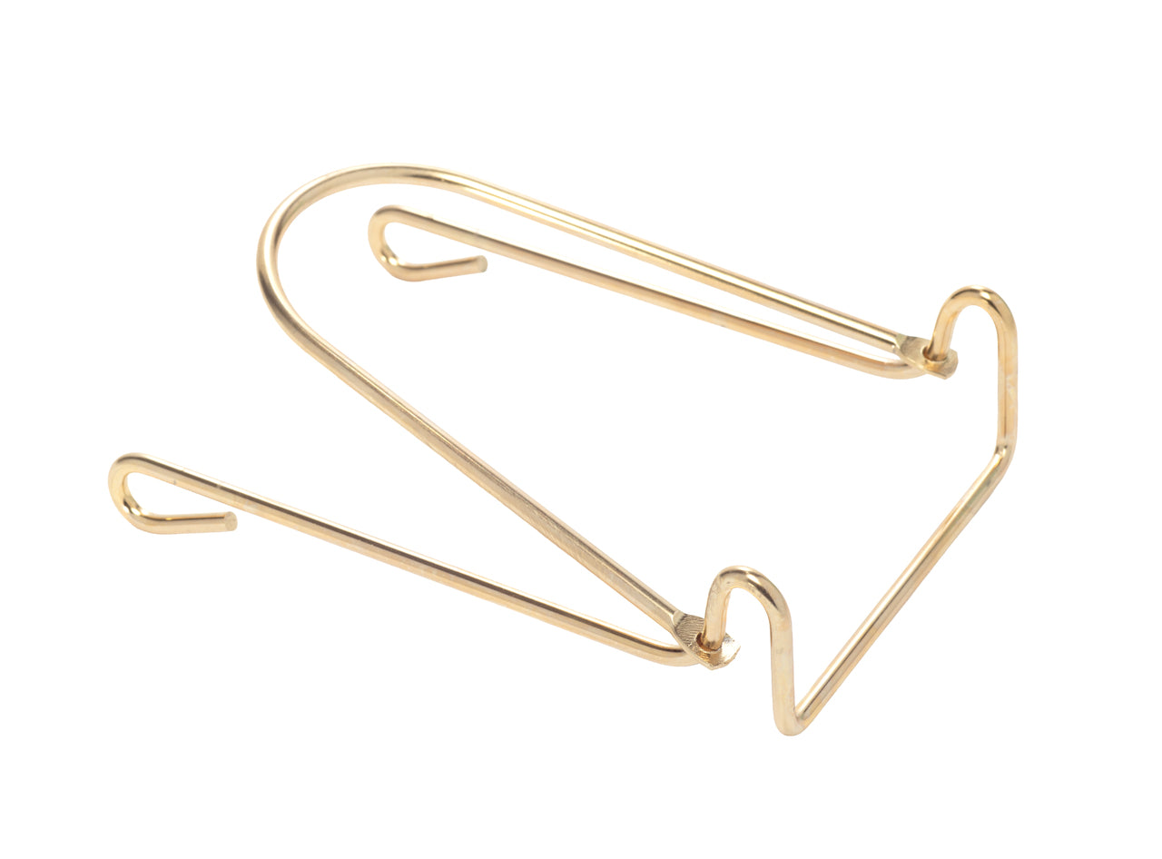4 Inch Adjustable Wire Stands - Brass Finish Display Holder for Picture Frames, - view 5