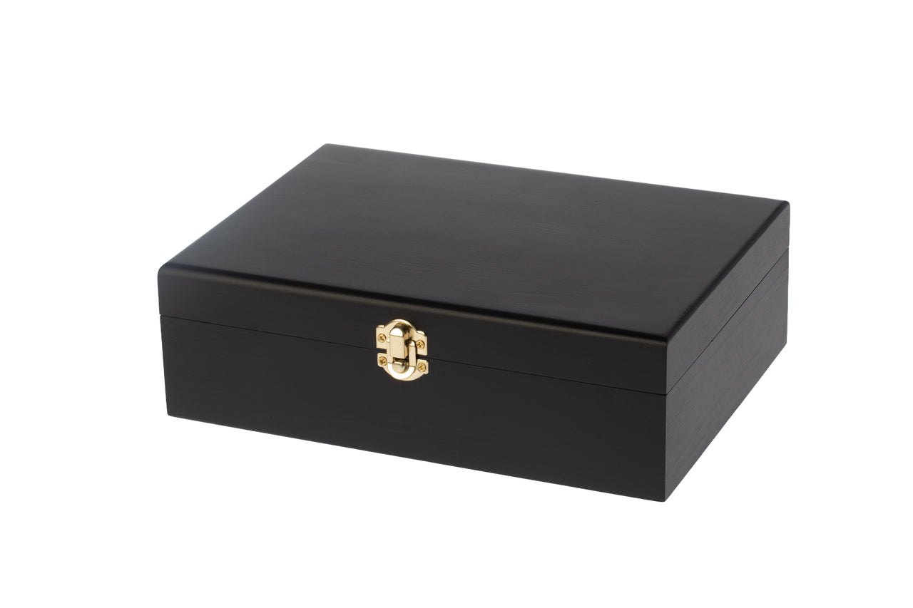 Black Wooden Keepsake Box with Gold Clasp - view 6