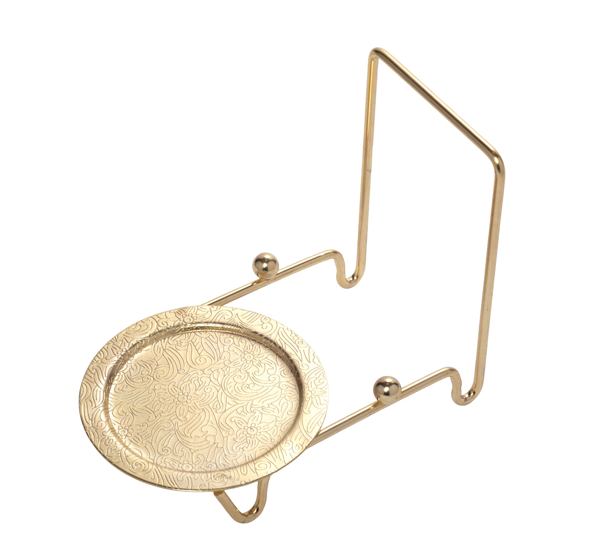 Etched Base Cup & Saucer Stand - Elegant Display Holder for Tea Sets, Plates, - view 6