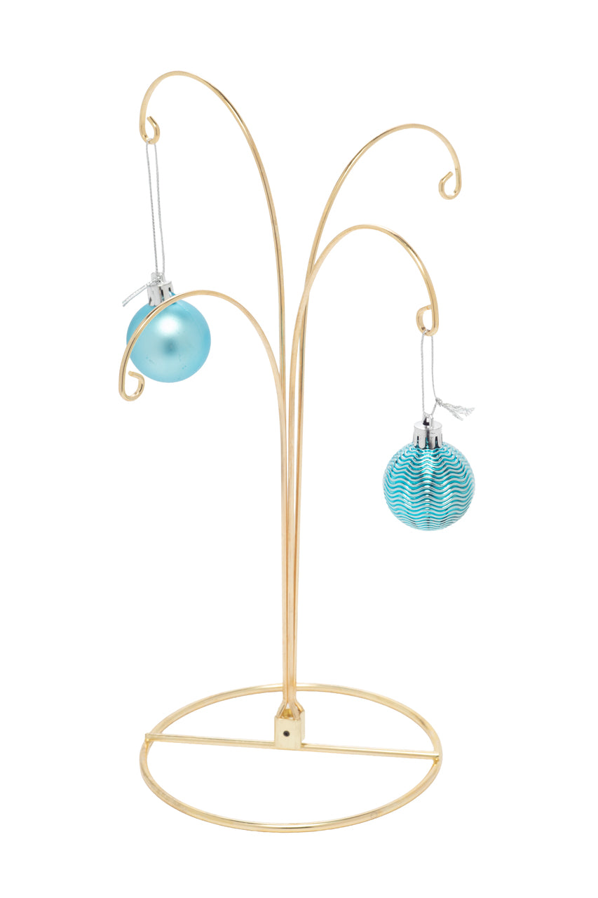 2 Pack of Metal Ornament Display Stands – 12″ Tall with Four Hooks at Varying - detail