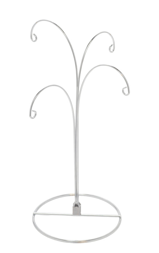 Creative Hobbies 2 Pack of Metal Ornament Display Stands – 12″ Tall with Four - glass