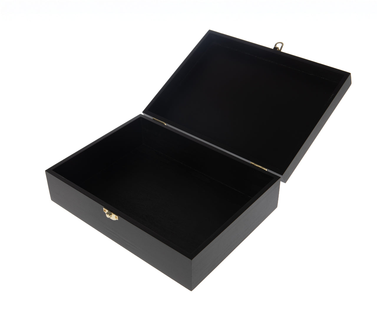 Black Wooden Keepsake Box with Gold Clasp - view 5
