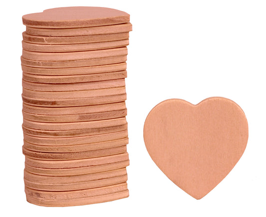 Creative Hobbies 25 Pack of 1.5 Inch Unfinished Wooden Heart Shape Cutouts, DIY - for craft