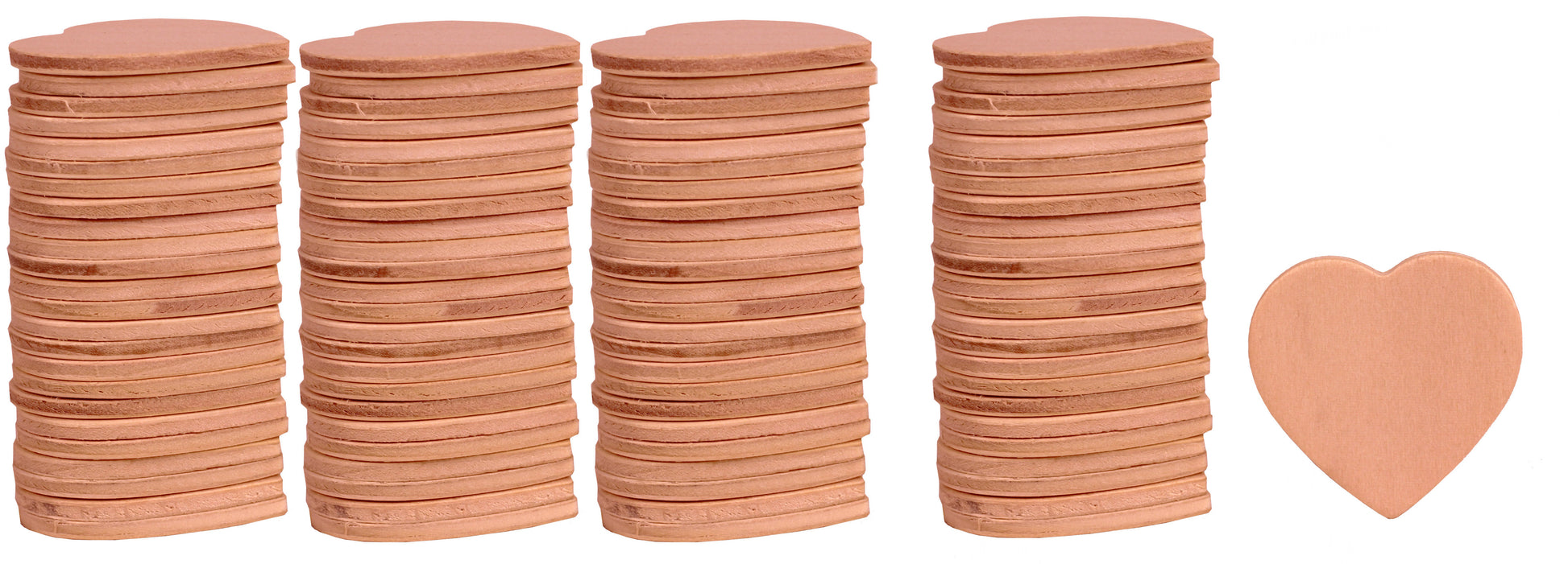100 Pack of 1.5 Inch Unfinished Wooden Heart Shape Cutouts, DIY Ready to Paint - for craft