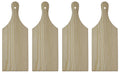 Creative Hobbies Small Unfinished Wooden Cutting Boards for Decorating and Crafting, 9.25 H x 3.5 W x 1/4 Inches | 4 Pack