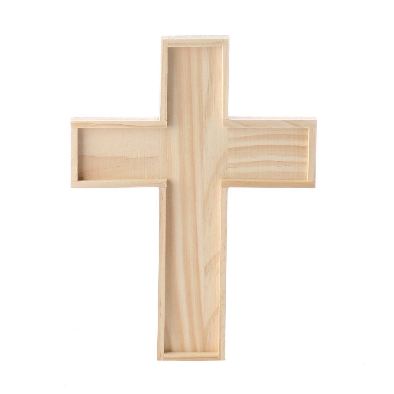 Unfinished Wooden Crosses for Painting and Crafting - 9" H x 6.5" W  - Bulk - for diy