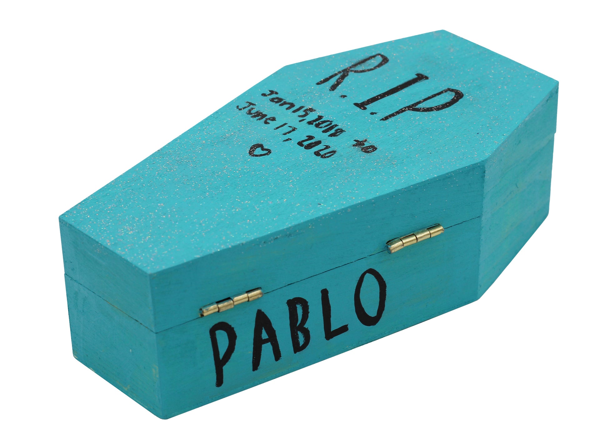 Small Unfinished Wood Funeral Coffin, 6 x 3 x 1.75 Inch Size, Fillable for - view 5