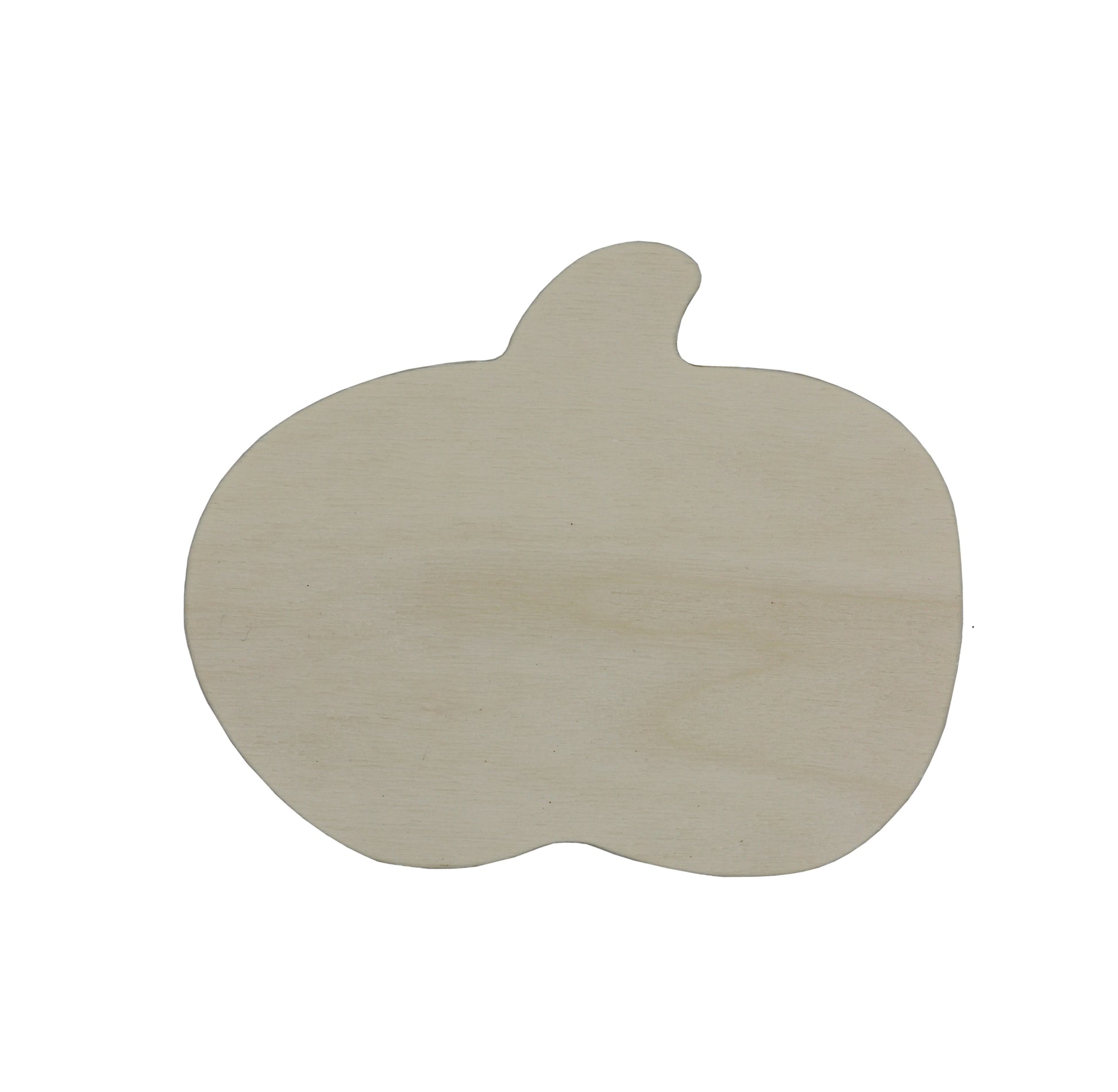 Creative Hobbies Unfinished Wood Pumpkin Cutout Shapes, Ready to Paint or - side view