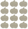Creative Hobbies Unfinished Wood Pumpkin Cutout Shapes, Ready to Paint or Decorate, 3.5 Inch Wide, Pack of 12