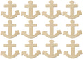 Package of 24 Unfinished Wood Anchor Cutouts for Painting and Crafting