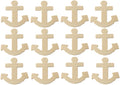 Creative Hobbies® Unfinished Wood Anchor Cutout Shapes, Ready to Paint or Decorate, 4 Inch Tall, Pack of 12