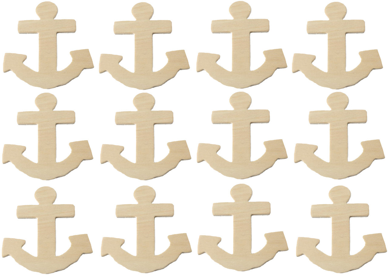 Creative Hobbies® Unfinished Wood Anchor Cutout Shapes, Ready to Paint or - for diy