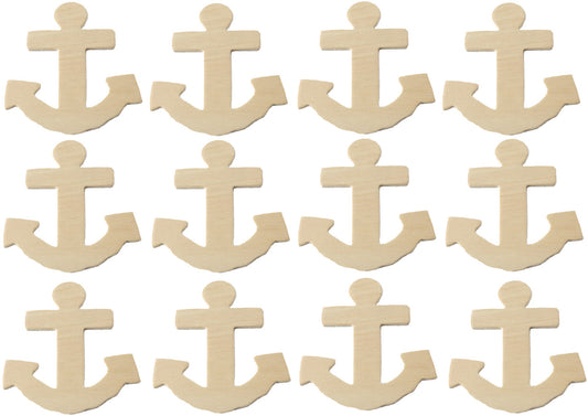 Creative Hobbies® Unfinished Wood Anchor Cutout Shapes, Ready to Paint or - for diy