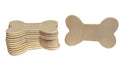 100-Pack of Unfinished Wood Dog Bone Cutouts for Painting and Crafting